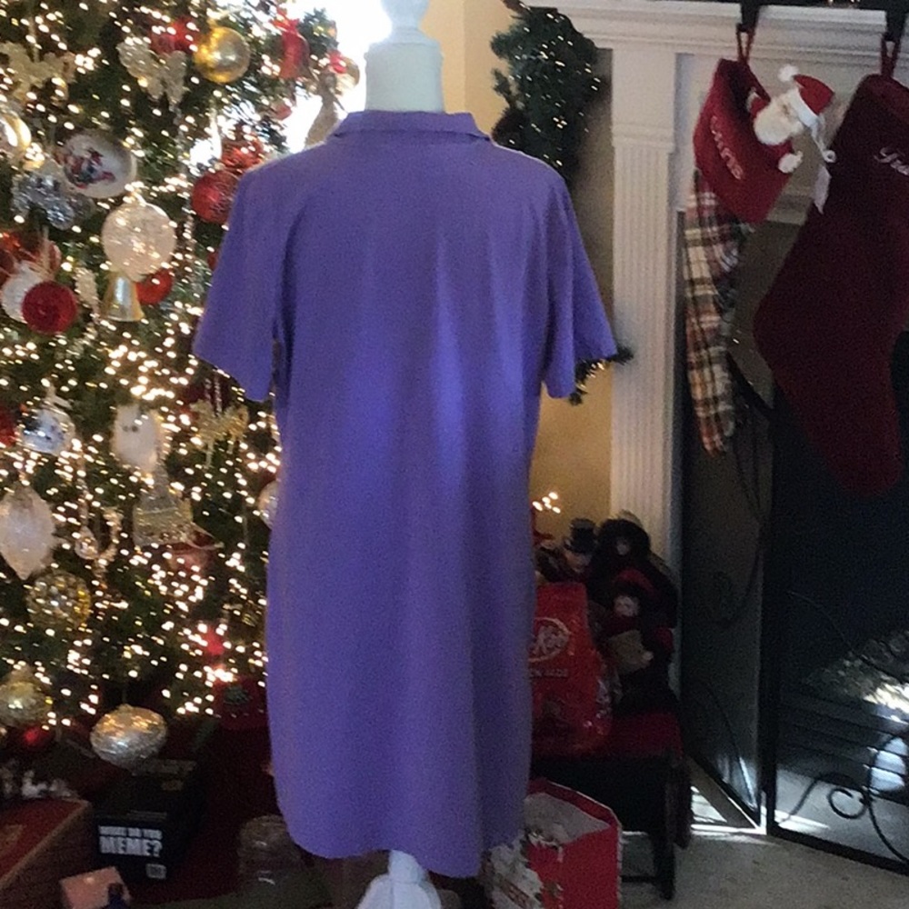 Denim Company polo purple dress size medium - Picture 2 of 4